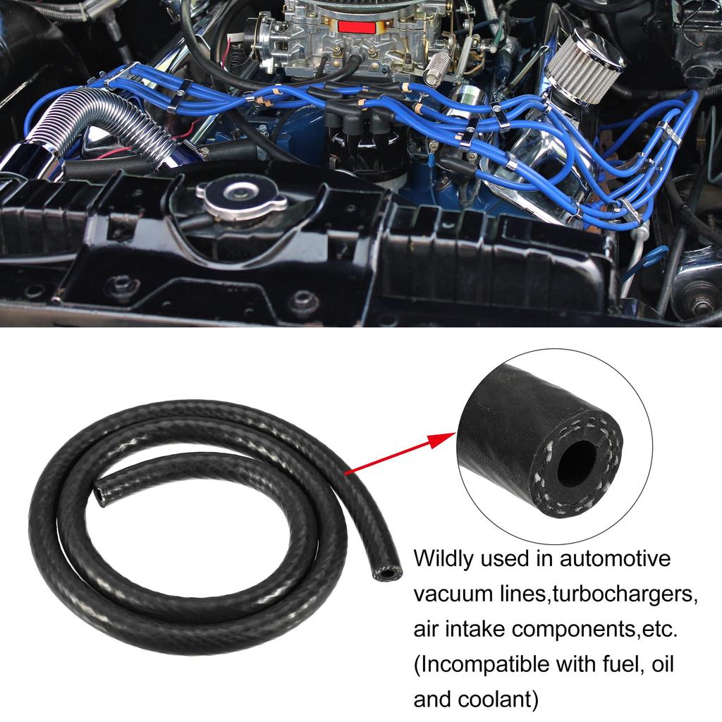X AUTOHAUX Силиконовый вакуумный шланг, Термостойкий шланг, Вакуумный шланг, Силиконовый вакуумный