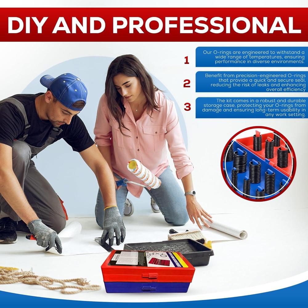419/225 шт. набор резиновых уплотнительных колец Buna-N уплотнительные кольца для замены 32 метрических размера для ремонта сантехнических кранов