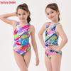 Girls' Anti-Chlorine One-Piece Swimwear for Teens - Ideal for Swim Training
