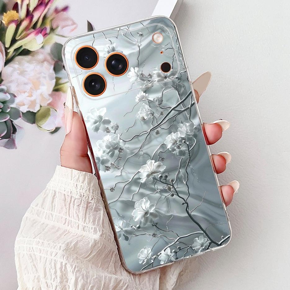Для Apple iPhone 17 Pro Max Чехол iPhone17 Air Модный Расписной Чехол Мягкий Силиконовый Чехол Для iPhone 17 Air iPhone17 Pro Max Fundas