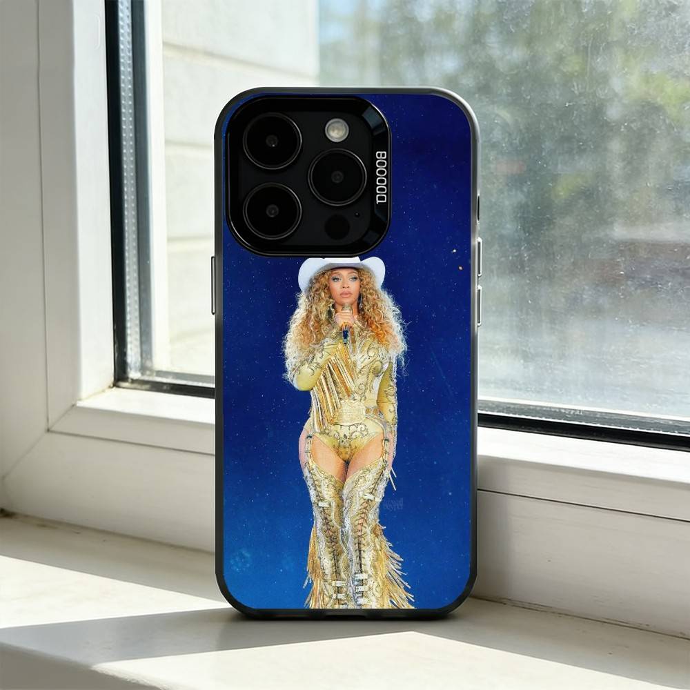 Бейонсе - Чехол для телефона Cowboy Carter для iPhone 17,16,15,14,13,12,11 Plus,Pro Max,XS,Цветной Посеребренный Внутренний Чехол