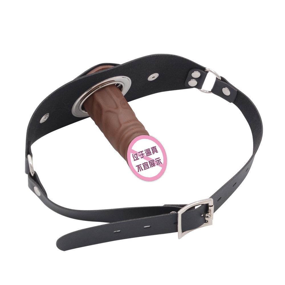 Silicone Dildos Ball Gag Detachable Horse Harness-Type Mouth Ball Deep Throat Mouth Cup SM Female Slave Training Couple Sexy Sex Product