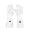 Magic Silicone Dishwashing Gloves with Soft Bristle Brush - Durable, Waterproof Kitchen Cleaning Gloves.