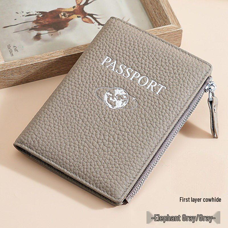 Новый RFID-держатель для паспорта и документов с защитой от кражи, с узором «личи» - Многофункциональный и портативный