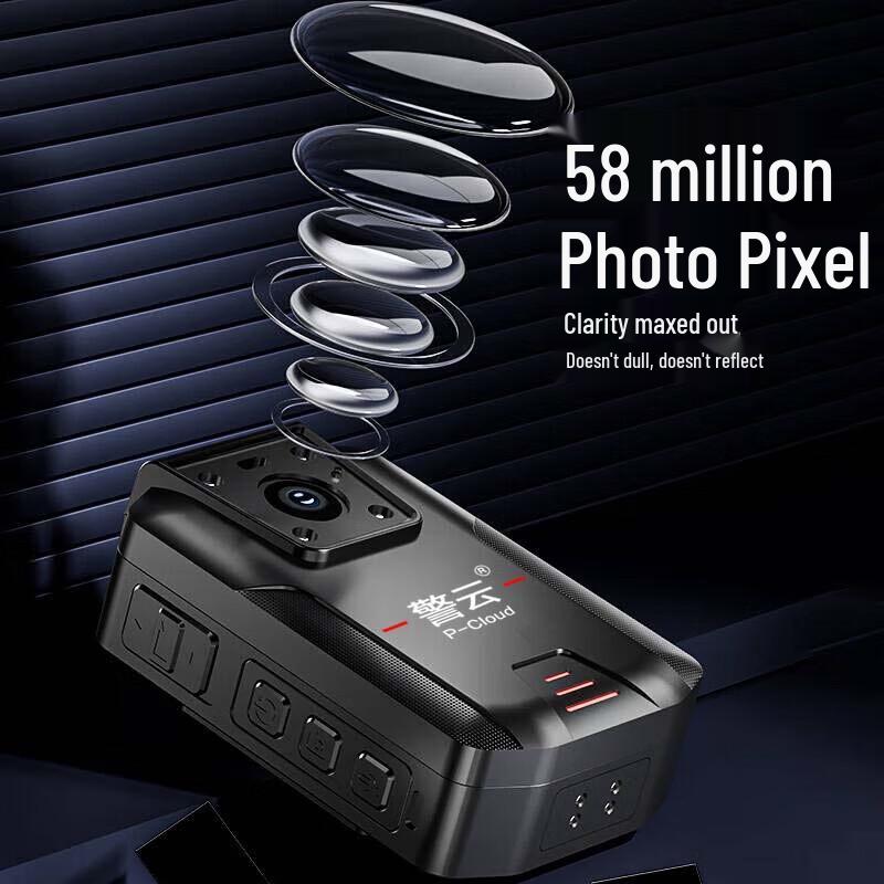 Jingyun DSJ-T7 4K HD Регистратор для правоохранительных органов с ночным видением (Китайская версия)