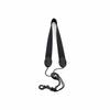 D'Addario WoodWinds Fabric Neck Strap with Snap Hook for Soprano and Alto Saxophones, SJA13, Black