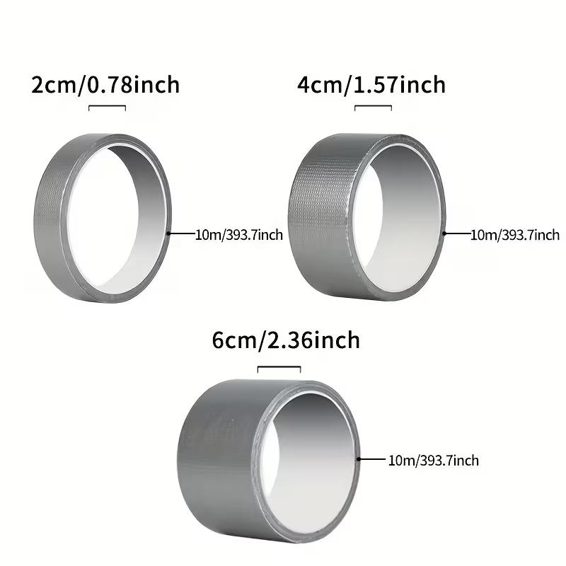 Super Sticky Duct Tape Waterproof Cloth Repair Tape Heavy Duty Silver Gray Adhesive Tape for Home DIY Office Repairs