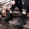 Men's Desert Boots Classic Outdoor Boots Training Waterproof Lace-up Platform High-top Boot for Men Non-slip Hiking Boots