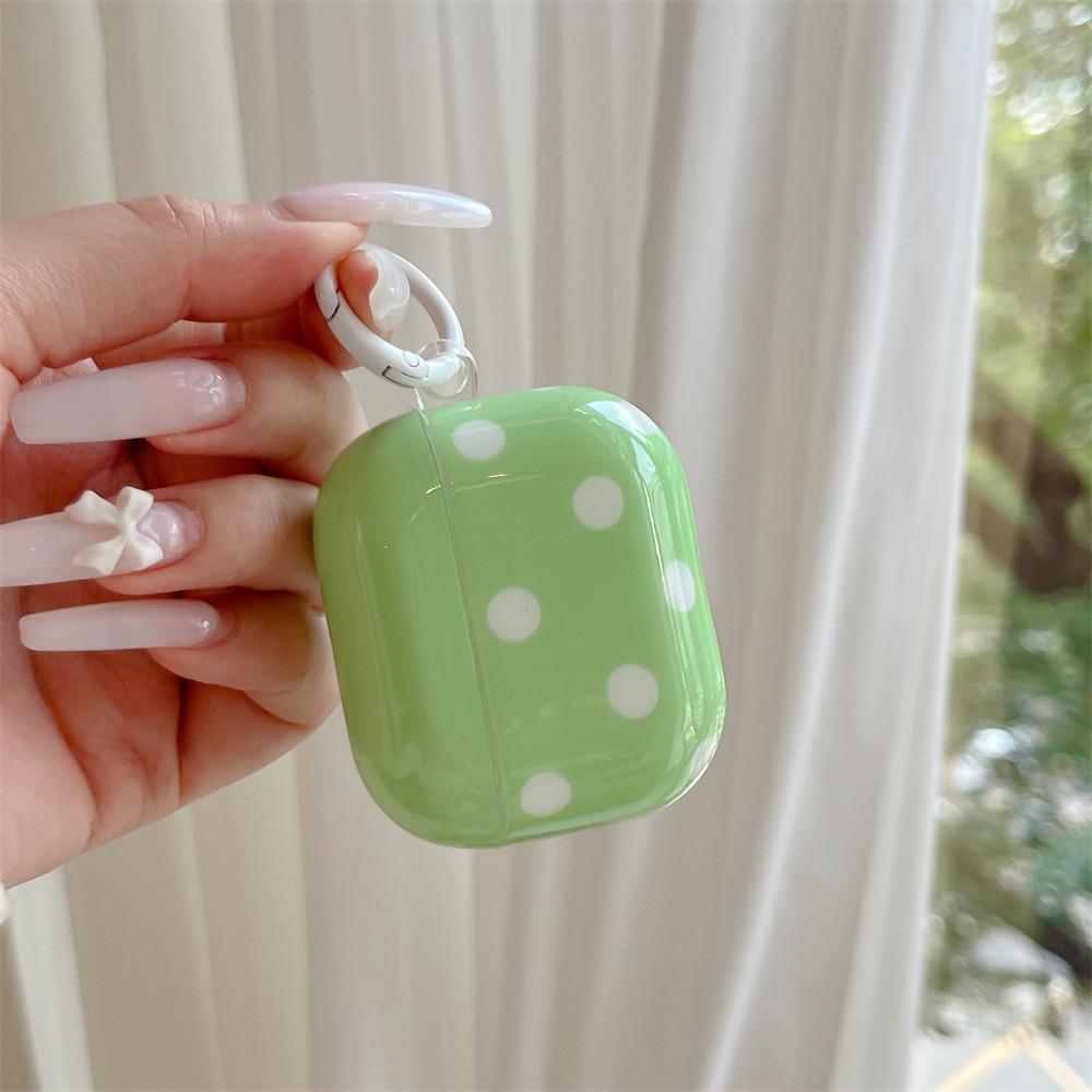Macaron polka dot earphone cover for Apple AirPods 1 /1 generation simple solid color case PRO1 personality PRO1