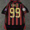Retro AC Milan 21 Pirlo 22 Kak Soccer Jersey Adult Fan Edition Short Sleeve Football Shirt Wear