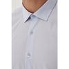 Men's White Easy-iron Slim Fit Slim Fit Classic Collar Cotton Shirt