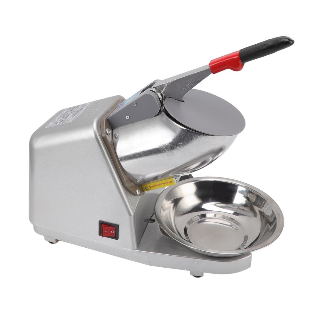 Electric Ice Crusher Stainless Steel Dual Blades Food Grade Low Noise 300W Output Shaved Ice