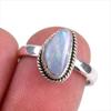 Natural Australian Opal Gemstone 925 Solid Sterling Silver Jewelry Ring S.7 R5j54