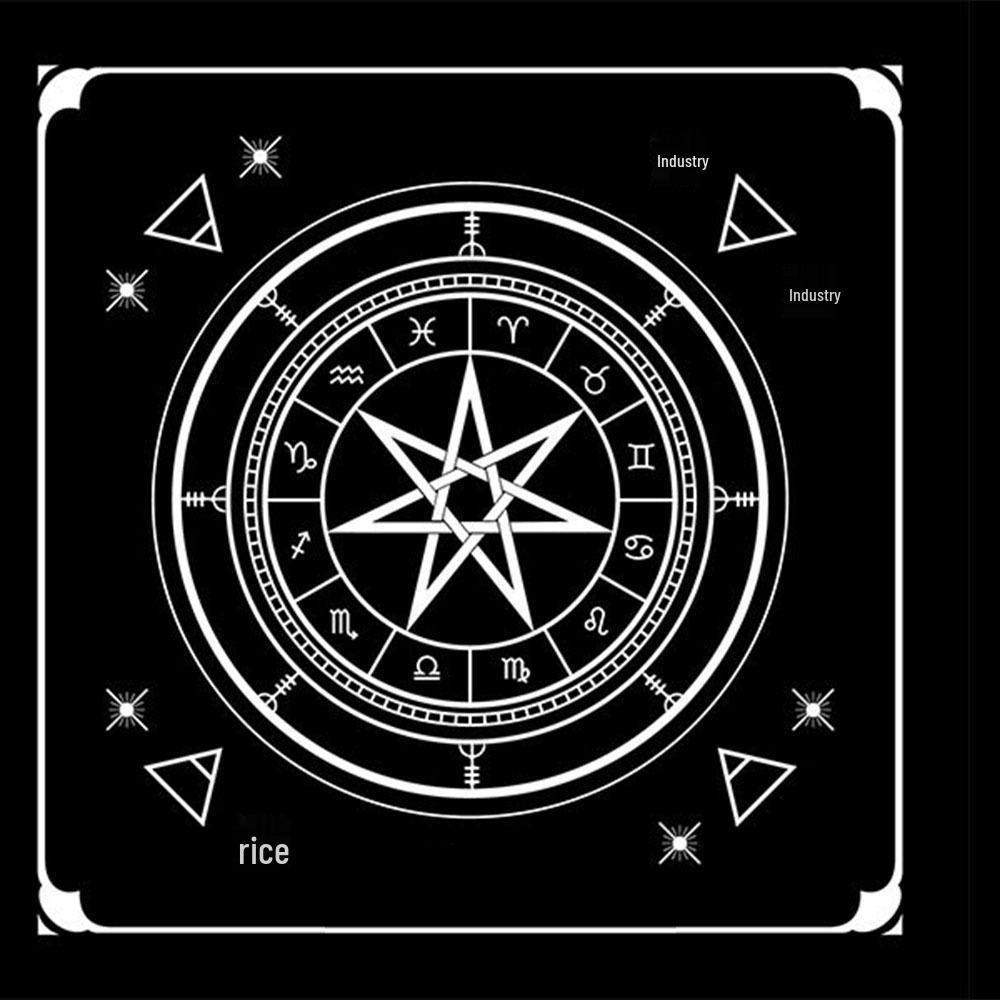 Подвеска-кристалл в форме шестиугольной призмы, набор таро-скатертей для прямых эфиров в TikTok и Xiaohongshu