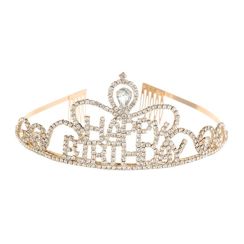 Коготь цепочка стиль корейская мода новый корона на день рождения с днем рождения с днем рождения обруч для волос повязка на голову аксессуары для волос