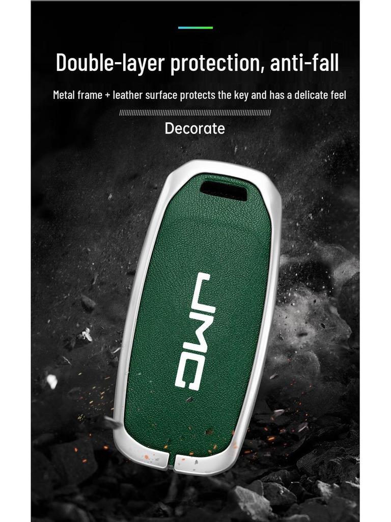 Jiangling Yuhu 7 Key Case: Fits Yusheng S350/S330, Transit, New Baodian - Metal Shell for Men