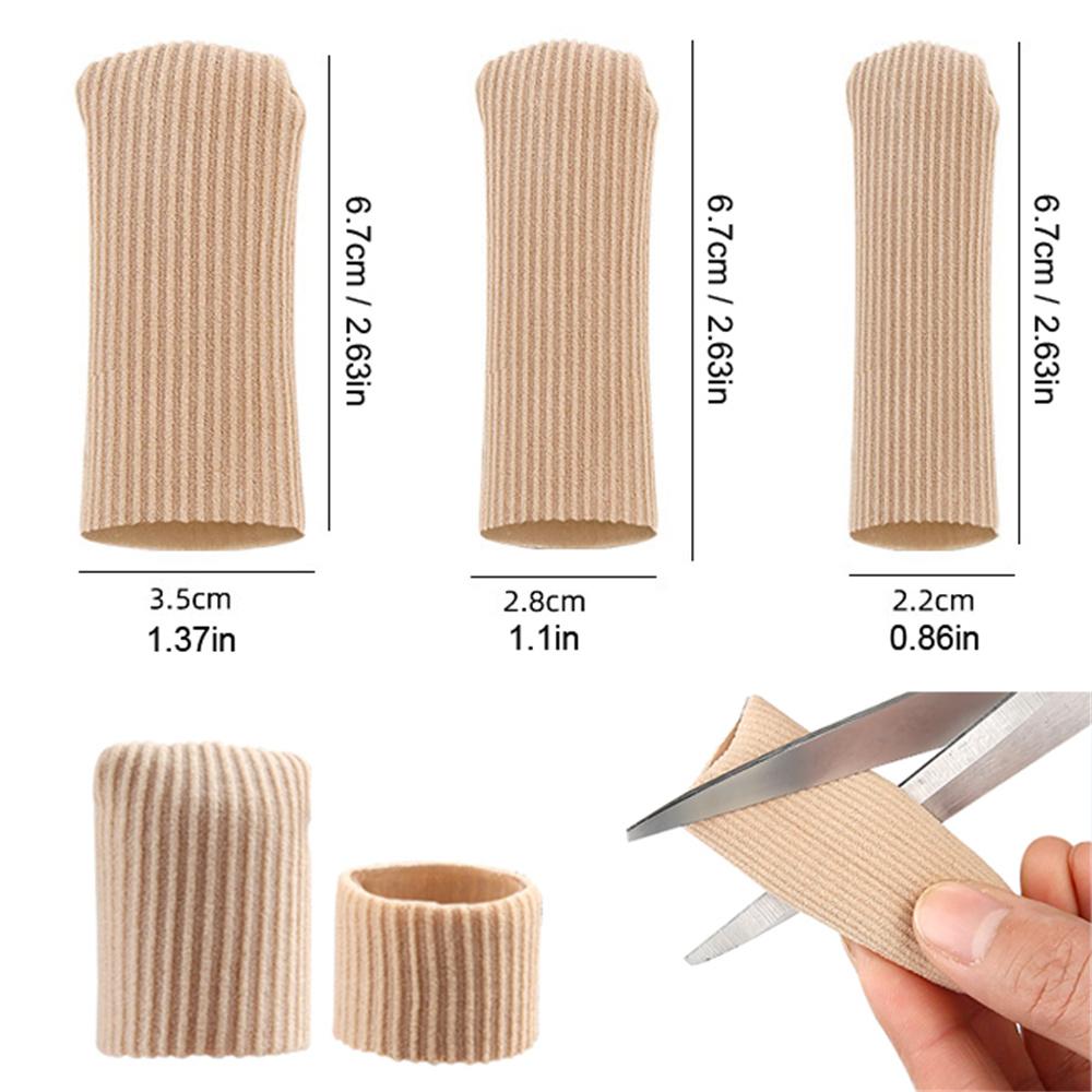 6 шт. Напальчники и накладки на пальцы ног с гелевой подкладкой – Защитные подушечки для мозолей, натоптышей, волдырей, бурсита, вросших ногтей и облегчения молоткообразных пальцев