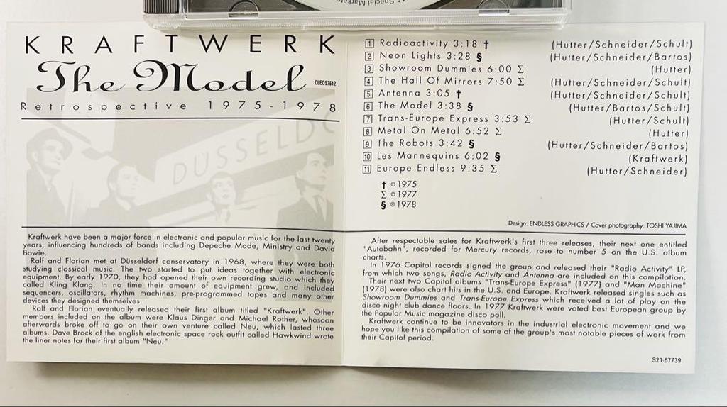 [USED] Kraftwerk 3 items “The Model” “Tour de France” “Minimum Maximum”