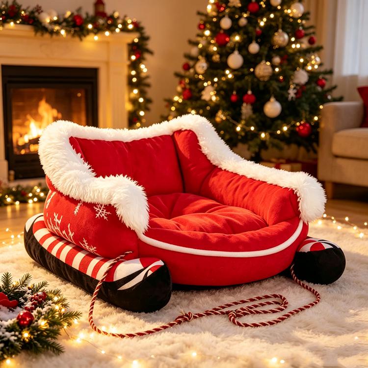 Four Seasons Washable Pet Sofa: Winter Mat & Dog Bed