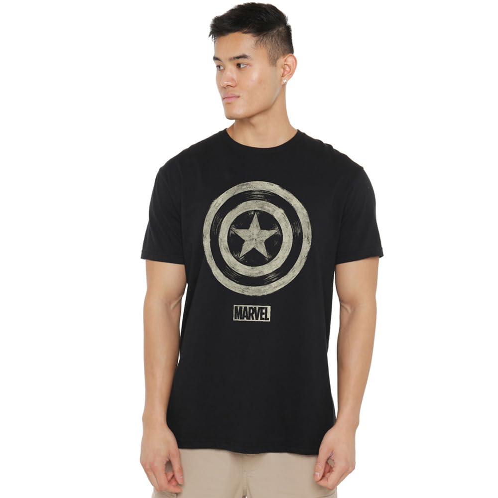 Captain America Mens Ballpoint T-Shirt