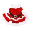 Dog Christmas Costume Puppy Dress Soft Warm Short Sleeve Xmas Pet Clothes Dog Christmas Outfit for