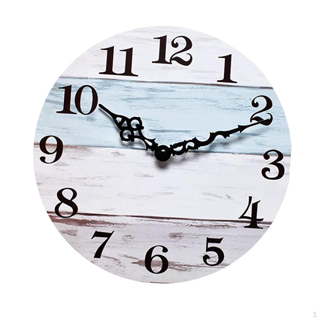 Wooden Wall Clock Quiet Decorative for Living Room Kids Bedroom