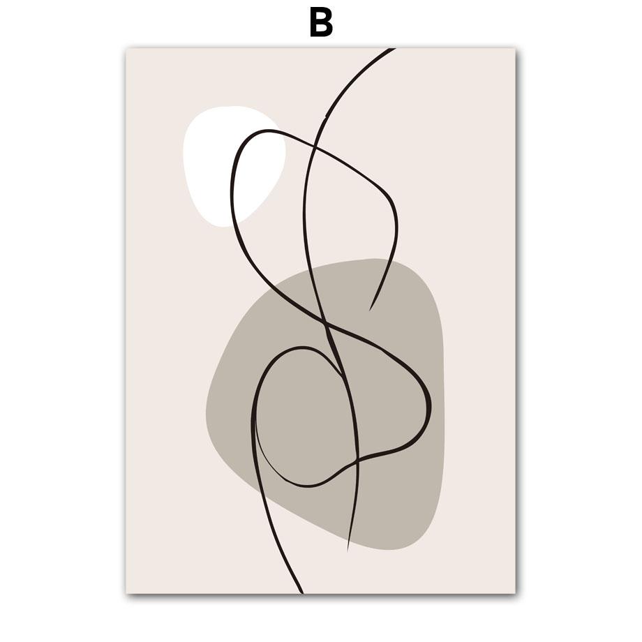 Линия любви нарисовала тело, лицо, современное настенное искусство, холст, живопись, абстрактные постеры на скандинавскую тему и принты, настенные панно для декора гостиной