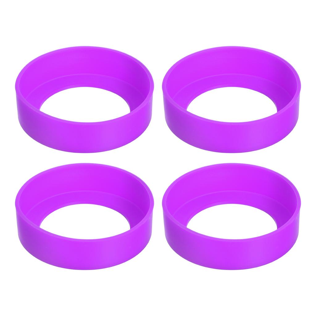 65mm Cup Holder Thermos Cup Base Protective Case Covers Pad Accessories  Silicone Cup Bottom Protective Cover Multicolor 4Pcs