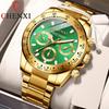 New TOP Brand Luxury Men's Watch With Box Men's Gold Watch Men's Business Watch Luminous Waterproof Men's Quartz Watches