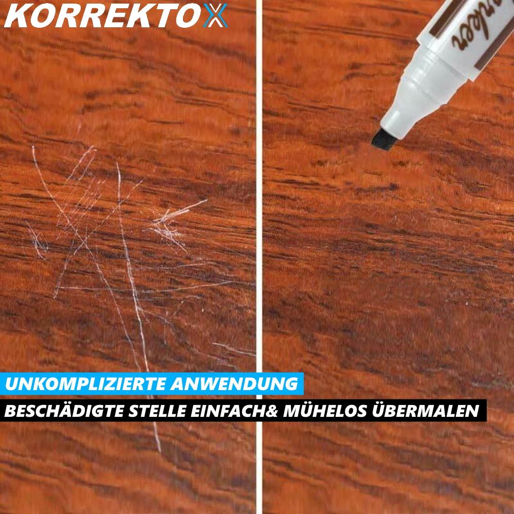 Корректирующий карандаш KORREKTOX для мебели, дерева, паркета, ламината, шпона [набор из 3 шт.]