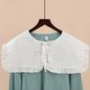 Women's Shirt Fake Collar Vintage Lace Embroidered False Collar Shirt Blouse Sweater Decorative Shirt Detachable Collar