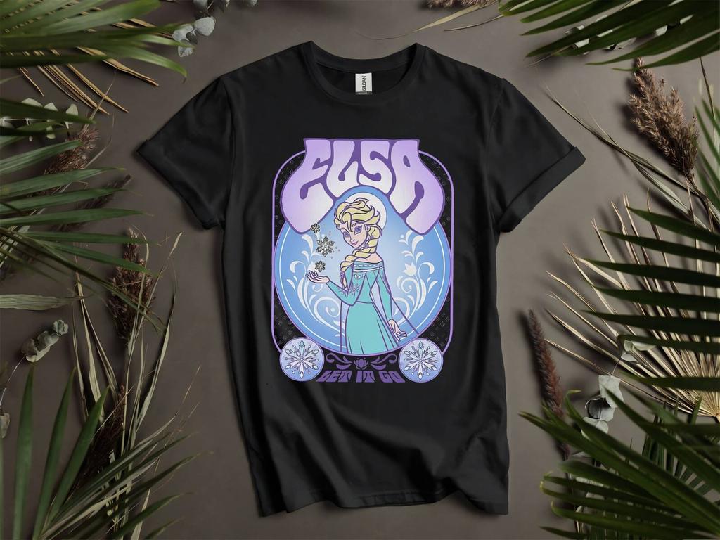 Disney Frozen Elsa Let It Go Seven T-shirt T shirt Men Women Unisex Tshirt K200