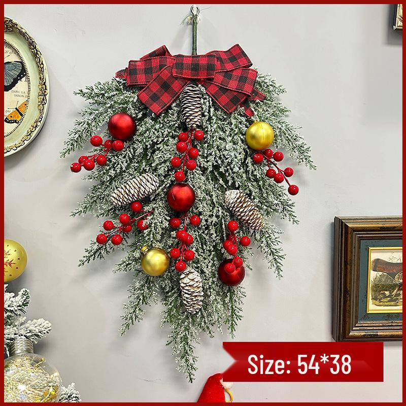 Inverted Fir Pine Wall Hanging Christmas Tree Decoration