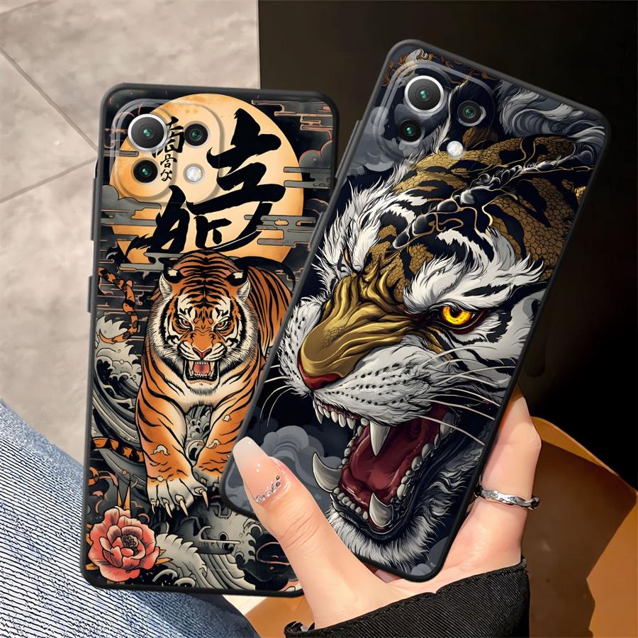 Чехол для телефона Funda для Xiaomi Mi 14 11 12X 10T 13 Lite 12T Pro 12 15 Pro 11T Крутой Тигр