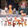 New Realistic Christmas Light-Up Ornaments Acrylic Creative Yard Sculpture Light With Light Christmas Dog Light String