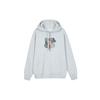 Jordan Brand Undefeated Co-Branded Capsule Series Logo Print Hoodie With Drawstring Men Tops Ash-Grey DX4300-050
