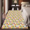 Orla Kiely Лист Цветок Коврик для Ванной Противоскользящий Впитывающий Воду Длинный Полосатый Подушка Коврик для Спальни Отель Декор Коврик