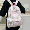 Школьный рюкзак Девочки Высокая ценность Инс Ветер Большая вместимость Ученики средней школы Простой и милый Кампусный рюкзак.