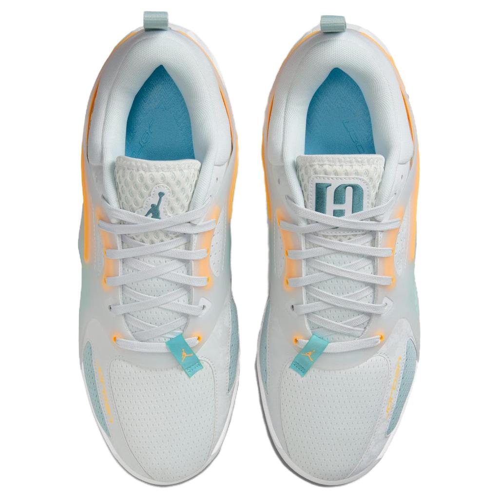 Air Jordan Heir PF Off White Mineral Teal Orange Men Sneakers Off-White Laser-Orange Ocean-Cube FQ3859-101