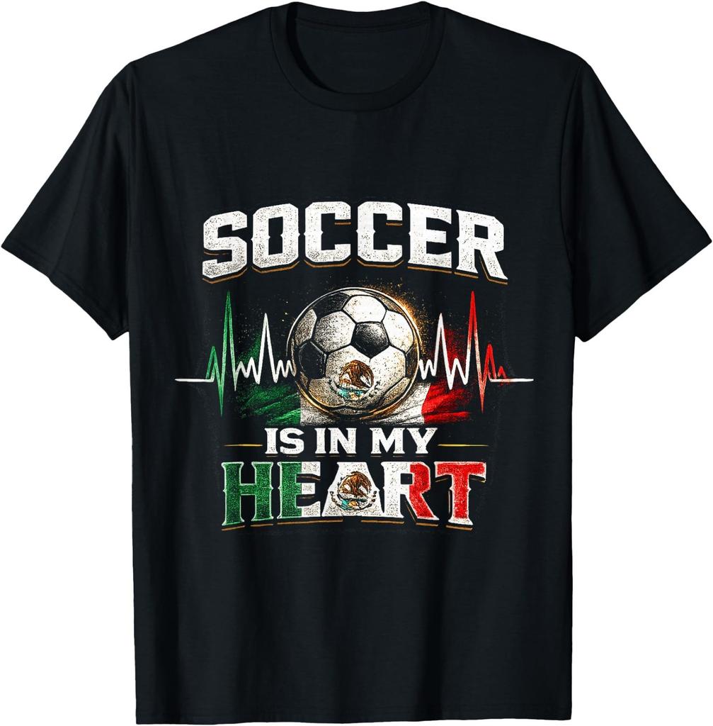 Soccer is in My Heart Team Mexico Game Day Football Fan T-Shirt