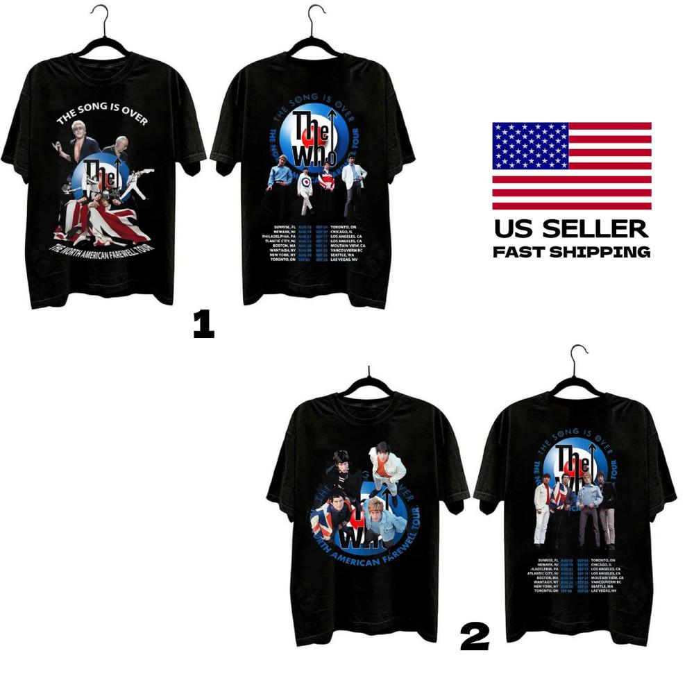 New Apparel The Who Tshirt New The Song Is Over Hot Tour 2025 T-shirt Fan Gift Unisex T-Shirt