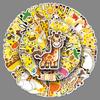 50 Giraffe Doodle Cartoon Cute Animal Children's DIY Skateboard Water Cup Luggage Stickers