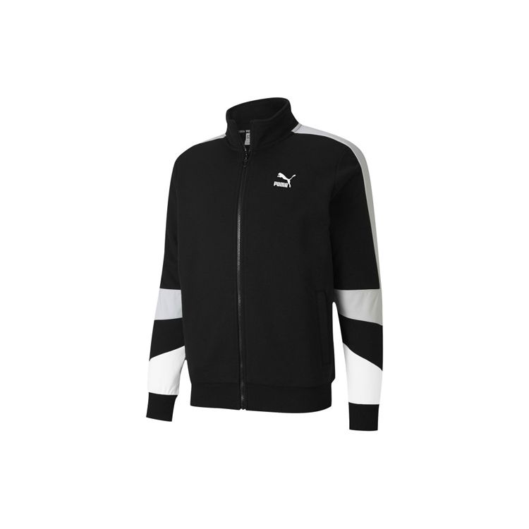 Puma TFS Track Top Ft Colorblock светоотражающий воротник повседневная куртка мужские куртки черный 599347-01
