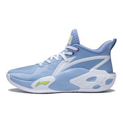 Баскетбольные кроссовки Li Ning Storm 2022 Shock Absorbing Non-Slip Durable Low-Top для мужчин, синие, белые, зеленые, ABFS007-5