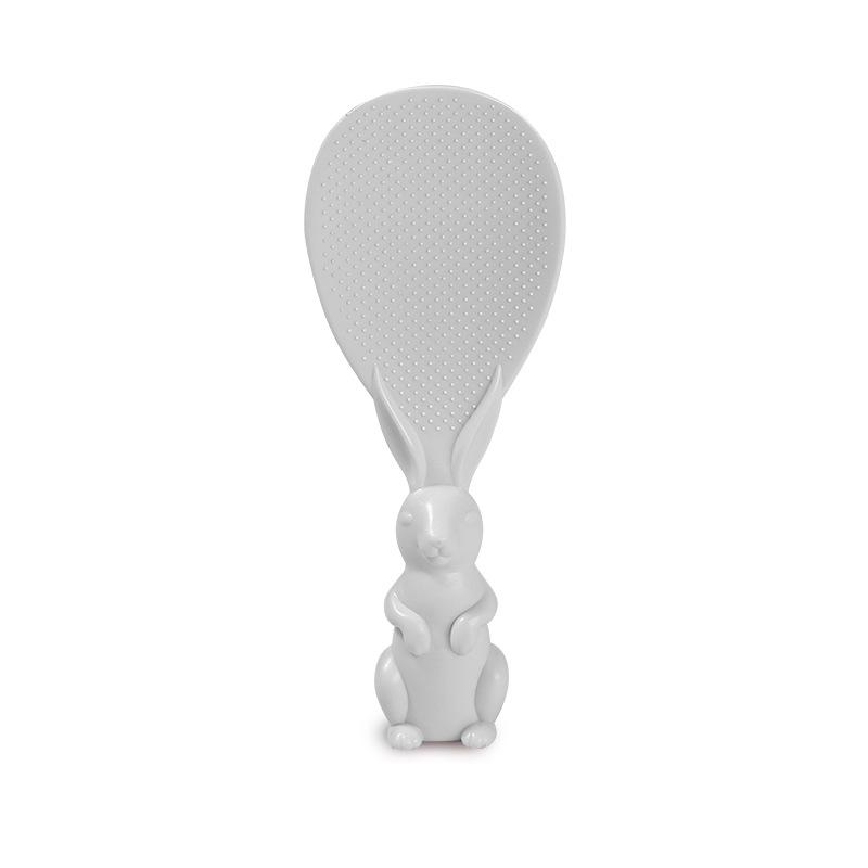 Милый маленький кролик, рисовая ложка, подставка, лопатка для риса, антипригарная рисоварка, сервировочная ложка для риса, лопатка для риса