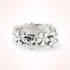 New Rose Plum Blossom Ring Sweet European and American Simple Flower Couple Ring for Women
