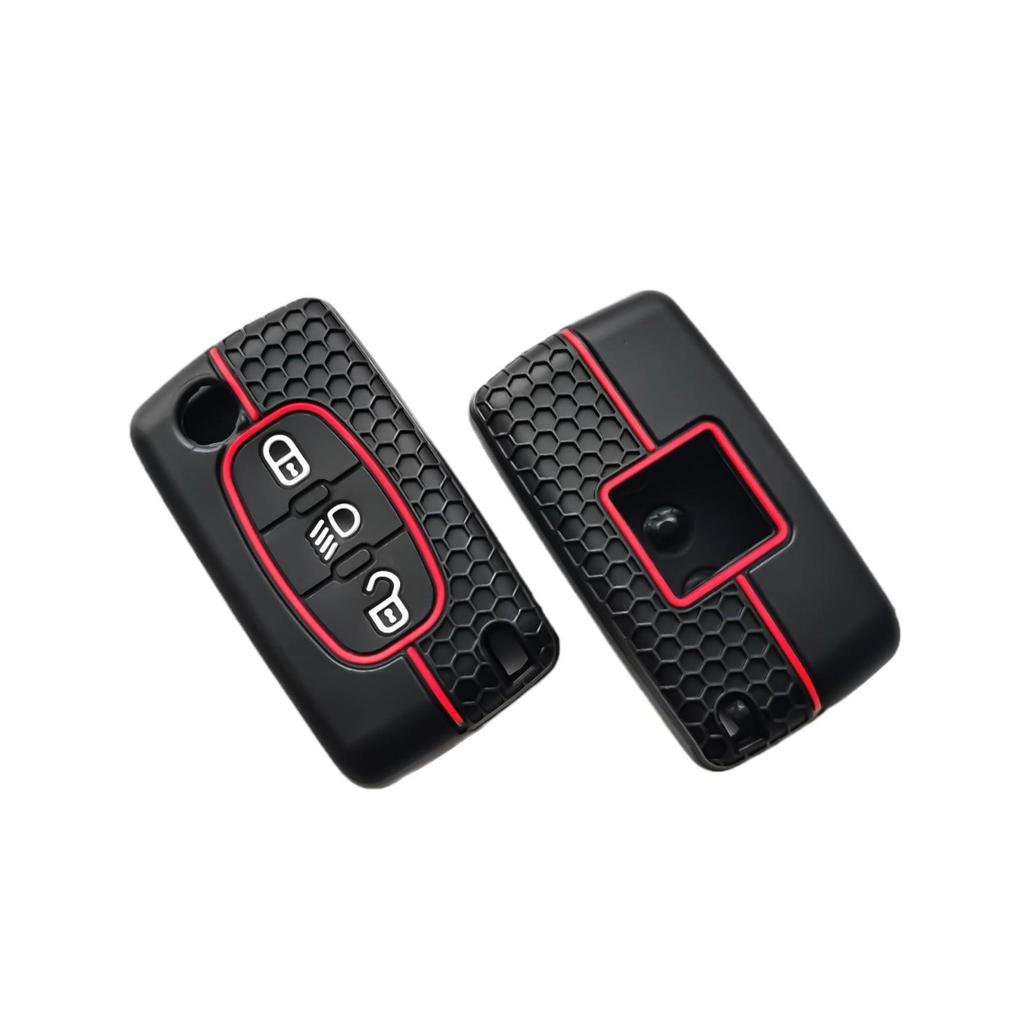 Silicone Car Key Cover for Peugeot 308, Citroen 307, C-Elysee, Picasso