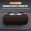 Держатель для солнцезащитных очков Органайзер для хранения очков в автомобиле Универсальный Легко установить Зажим для очков Жесткий чехол для солнцезащитных очков на козырек автомобиля