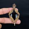 Hypersthene 999 Copper Wire Wrapped Pendant, Handmade Gemstone Jewelry Pendant Gift For Birthday