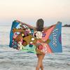 1pc Rugrats in paris3 Beach Towel with Custom Name, Beach/Swimming/Bath/Picnic/Camping Towel, Suitable for Seaside Beaches
